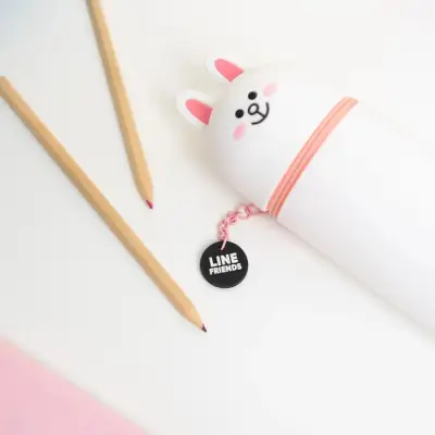 Figurine line friends cony pencil case